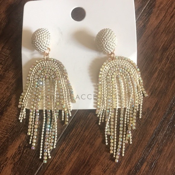 Beads Earrings For Women Hand-Make Long Link Tassel Trendy Accessories - Picture 5 of 5